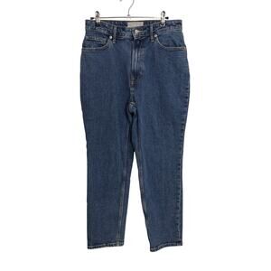 Everlane Curvy Cheeky Jean Womens 29 Crop Blue Organic Cotton High Rise